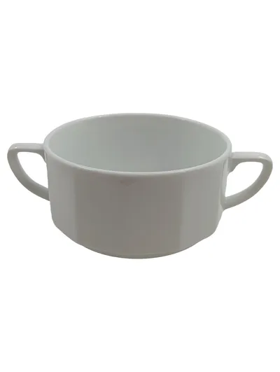 Graf von Henneberg Suppentasse Porzellan Weiß 10 cm Klassisch