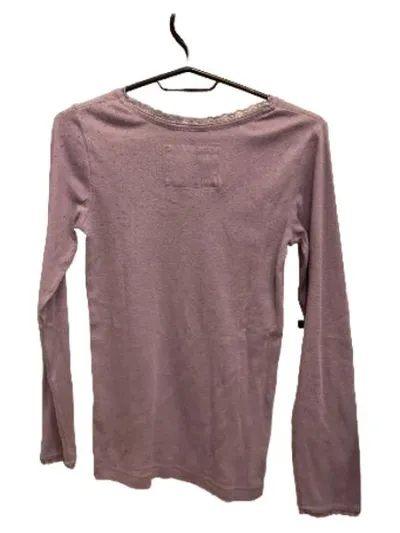 Boden Langarmshirt Mädchen Gr. 164 Lila Lochmuster Spitzendetails