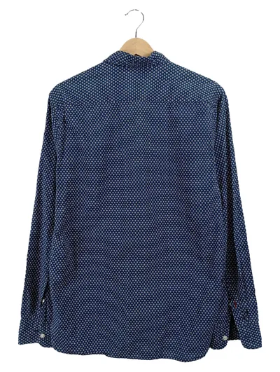 Levi's Herren Freizeithemd Blau Geometrisch Gr. 48 M Langarm Casual