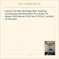 FOCUS Das Abc für Läufer Training Ausrüstung Motivation DVD Sportfilm 2