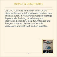 FOCUS Das Abc für Läufer Training Ausrüstung Motivation DVD Sportfilm 3
