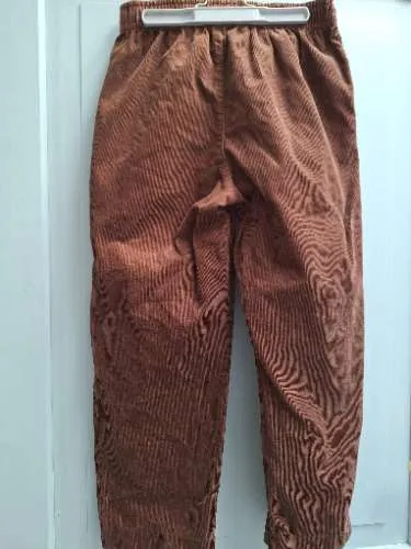 UNIQLO Damen Cordhose Braun Gr. XS, 34 Casual 100% Baumwolle