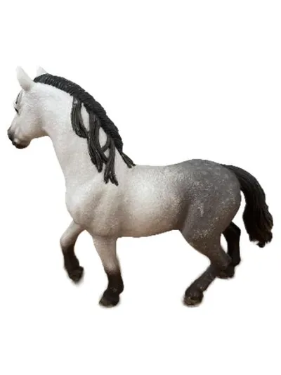 Schleich Andalusier Hengst Pferd Spielfigur Grau 15x12 cm