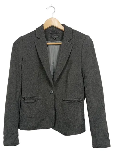 Marie Lund Damen Blazer Gr. 34/XS Grau Meliert Business Jacke