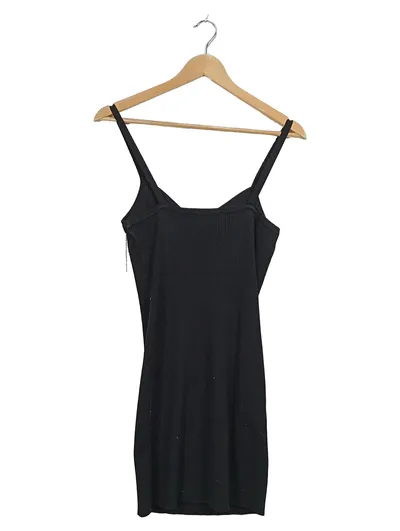 Miss Selfridge Damen Cocktailkleid Strickkleid Schwarz Gr. 36 S Fransen