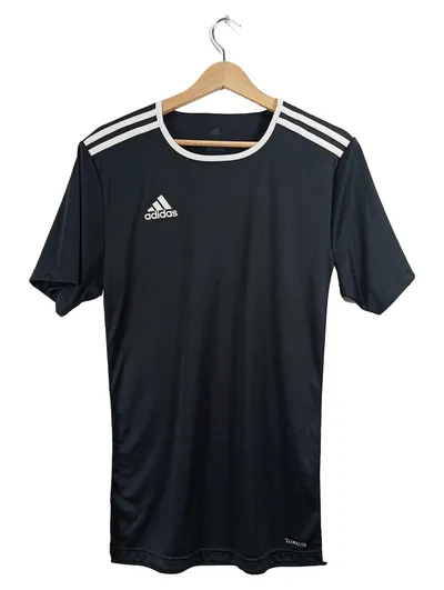 Adidas Entrada 18 Fußball Trikot Herren M Schwarz Climalite Sport Shirt
