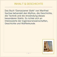 Damaszener Stahl Manfred Sachse Mythos Geschichte Technik Anwendung Fachbuch 3