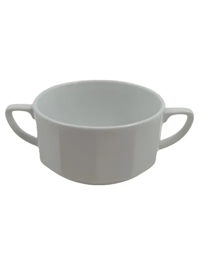 Graf von Henneberg Suppentasse Weiß Porzellan Klassisch 10 cm