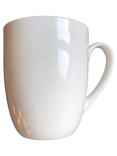 CASA NOVA Tasse Porzellan Weiß 9cm Kaffeetasse Becher Alltag Minimalistisch