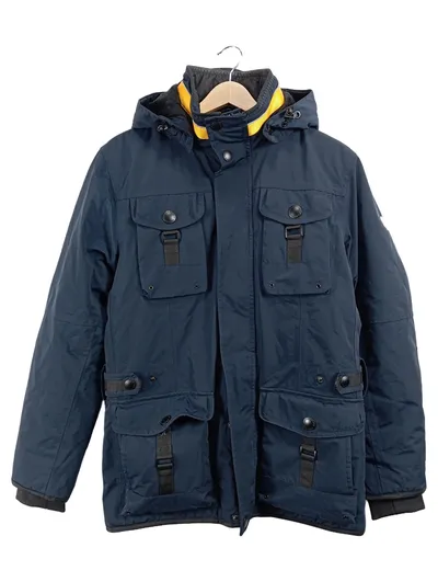 Wellensteyn Winterjacke Herren Gr. S 46 Blau Outdoor Jacke Kapuze