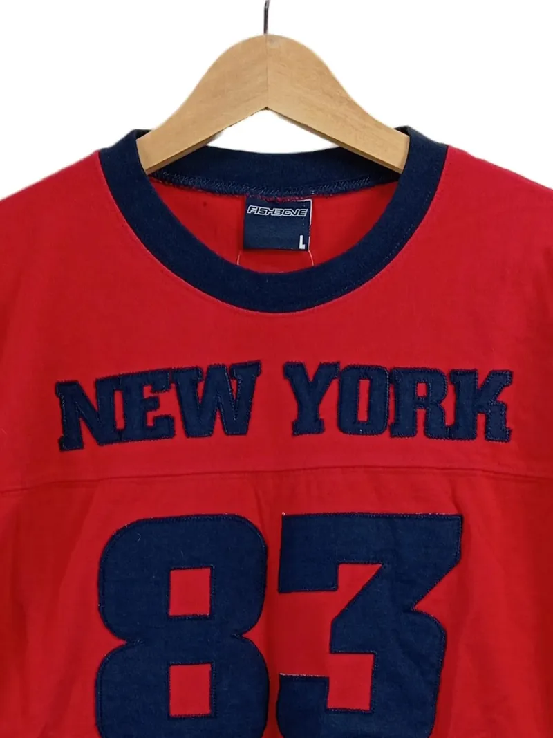 Fishbone Herren Langarmshirt Rot Gr. 40 L York 83 Casual Baumwolle 3