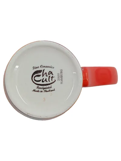 Cha Cult Kaffeetasse Becher Mehrfarbig Porzellan Handgemalt Abstrakt 300ml