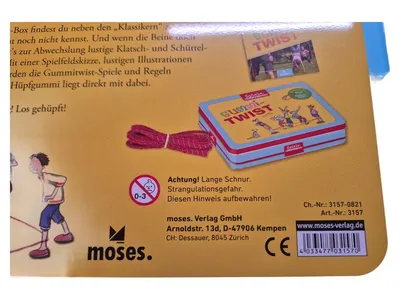 moses. Gummi-Twist und Co. Spiele-Klassiker Set Buch + Hüpfgummi