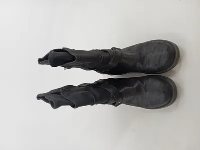 Bullboxer Stiefelette Damen Gr. 38 Schwarz Casual Leder Biker Boots