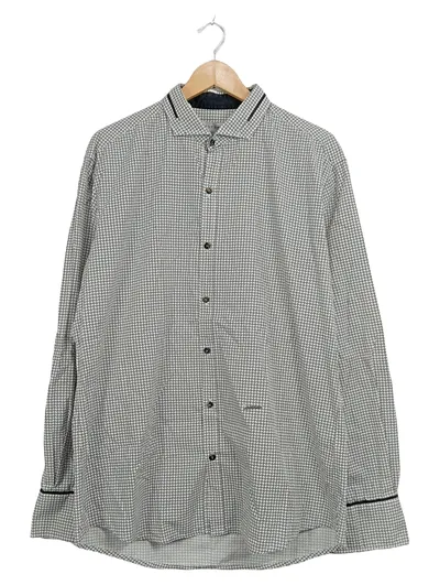 Stefan Brandt Herren Business Hemd Gr. 3XL Grau Baumwolle Langarm