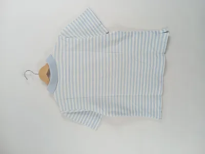 Greystone Damen Poloshirt Blau Gestreift Gr. 42 XL Kurzarm