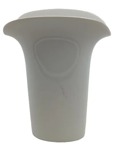 Hutschenreuther Vase Porzellan weiß abstrakt modern 19 cm