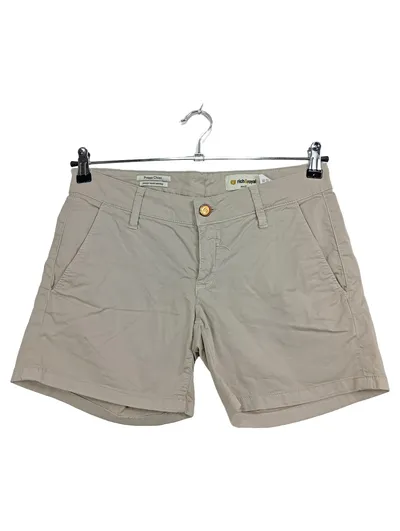 Rich & Royal Damen Chino Shorts Beige Gr. 38 W27 Preppy Casual