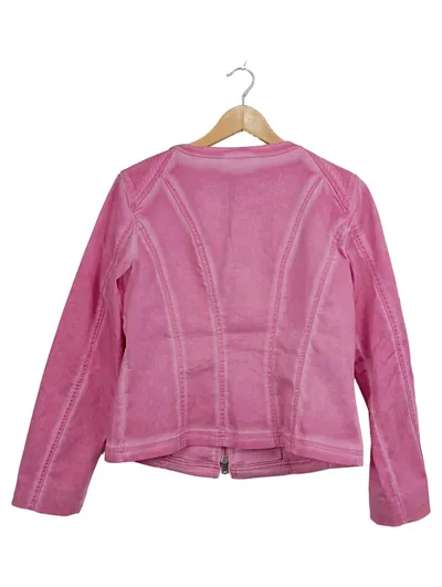 Best Connections Damen Lederjacke Pink Gr. 40 Casual