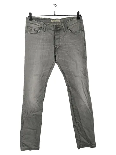 DRYKORN Herren Jeans Hose Regular Fit Grau Used Look Gr. 52 W36