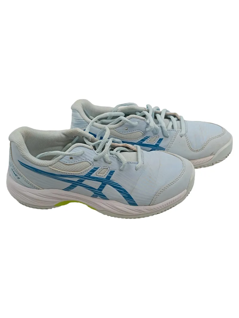 ASICS Gel-Game 9 Kinder Sportschuhe Tennisschuhe Blau Gr. 35.5 1