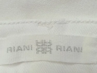 RIANI Damen Jeans Skinny Fit Weiß Gr. 32 Fransen Saum