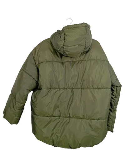 Monki Steppjacke Puffer Jacke mit Kapuze Oliv Gr. 36;S