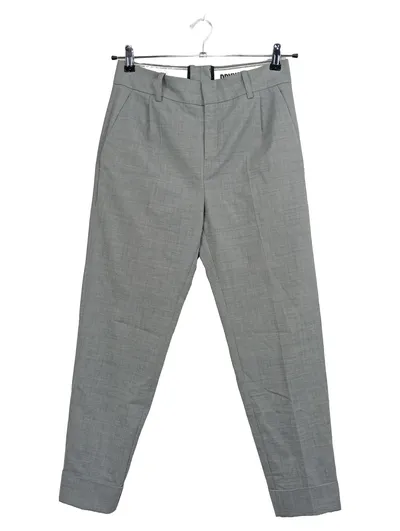 DRYKORN Anzughose Bundfaltenhose Grau Meliert Damen Gr. 42 Business Elegant