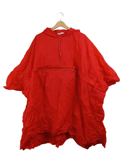 Salewa Damen Poncho Wasserdicht mit Kapuze Rot Gr. UNI Outdoor