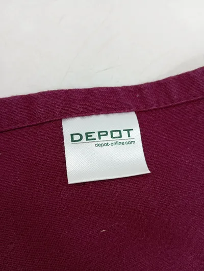 DEPOT Schal Rot Baumwolle 148x39 cm Casual Uni Damen