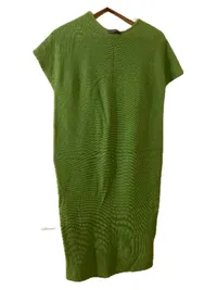 Esisto Damen Strickkleid Freizeitkleid Grün Gr. 38, M Baumwolle 2