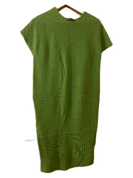 Esisto Damen Strickkleid Freizeitkleid Grün Gr. 38, M Baumwolle 2