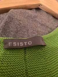 Esisto Damen Strickkleid Freizeitkleid Grün Gr. 38, M Baumwolle 3