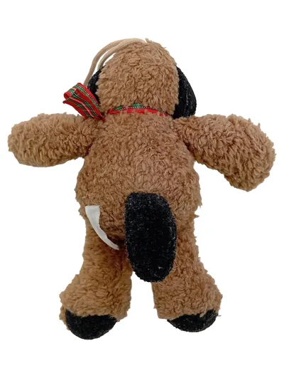 Sunkid Plüschtier Hund Weihnachten Kuscheltier Braun Anhänger