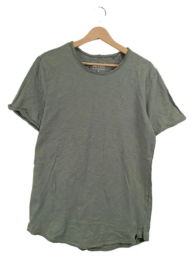 ONLY & SONS Herren T-Shirt Gr. 48, M Oliv Basic Baumwolle