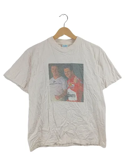 SOL'S Herren T-Shirt Fanshirt Michael Schumacher Eddie Irvine Weiß Gr. 46, S