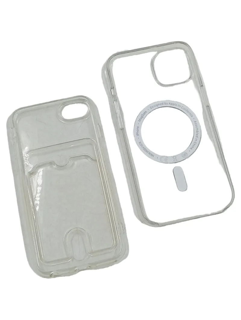 Apple iPhone 14 Pro MagSafe Clear Case Hülle Transparent mit Kartenhalter 2