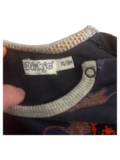 Dirkje Kinder Pullover Blau Tiermotive Gr. 74 Langarm