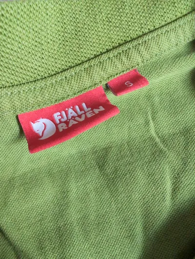 Fjällräven Damen Poloshirt Gr. S Grün Kurzarm Outdoor Baumwolle