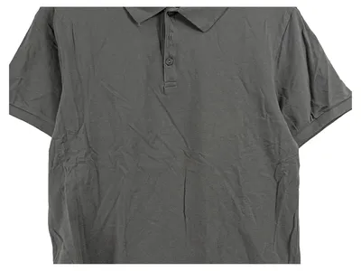 ABOUT YOU Herren Poloshirt Grau Gr. M Basic Baumwolle Kurzarm