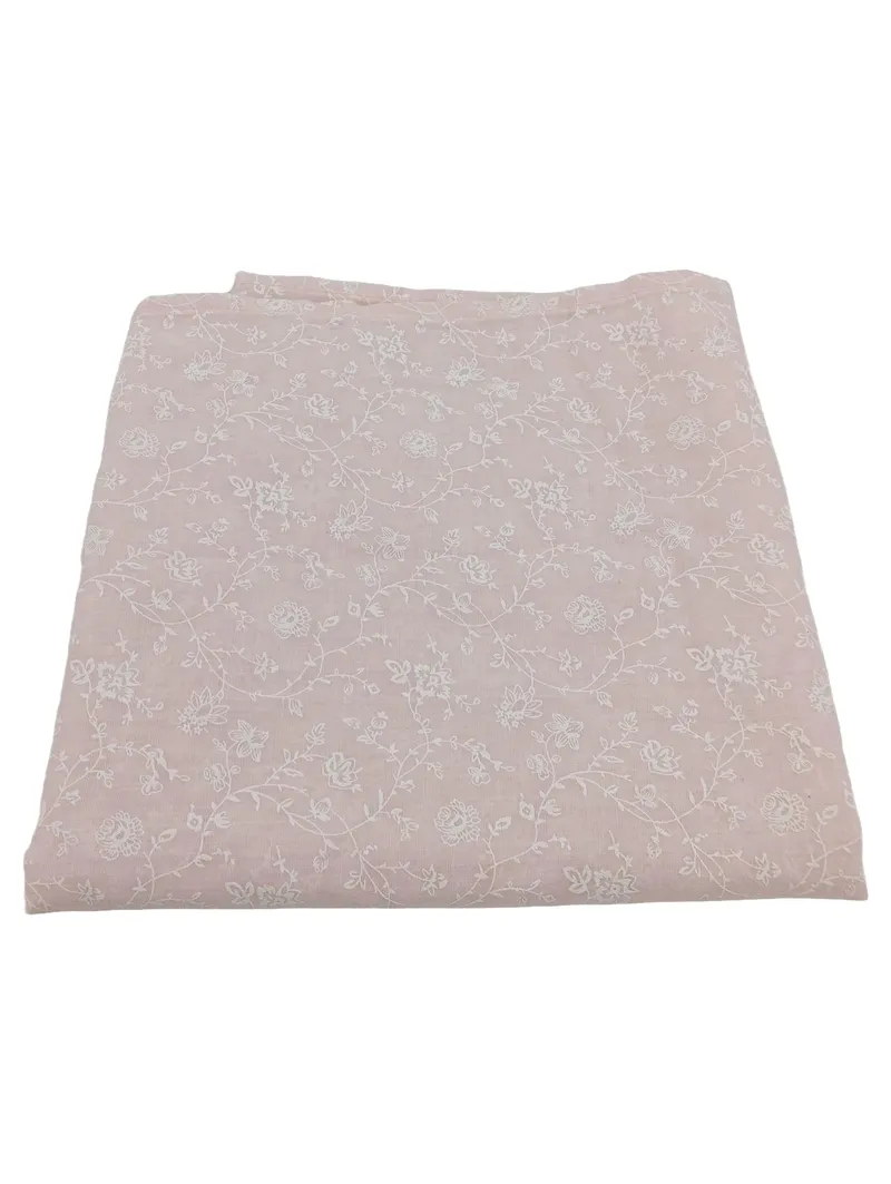 DEPOT Damen Tuch Schal Rosa Blumenmuster 198x41cm Polyester Baumwolle 1