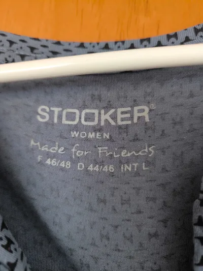 Stooker Women Langarmshirt Damen Gr. 44/46 Blau Geometrisch Casual