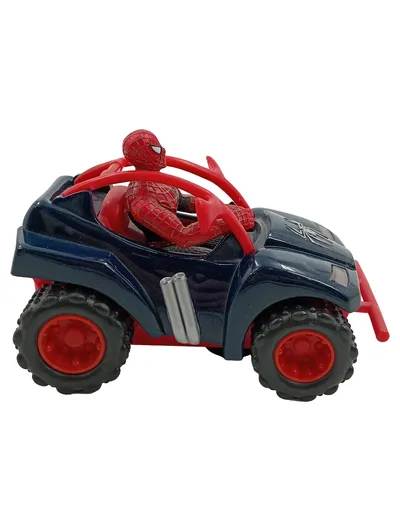 Marvel Spider-Man Spielzeugauto ATV Buggy Figur Blau Rot Kunststoff