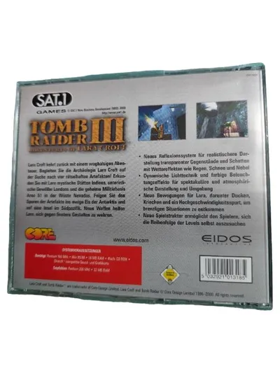 Tomb Raider III Adventures of Lara Croft PC Spiel Eidos Interactive SAT.1 Games