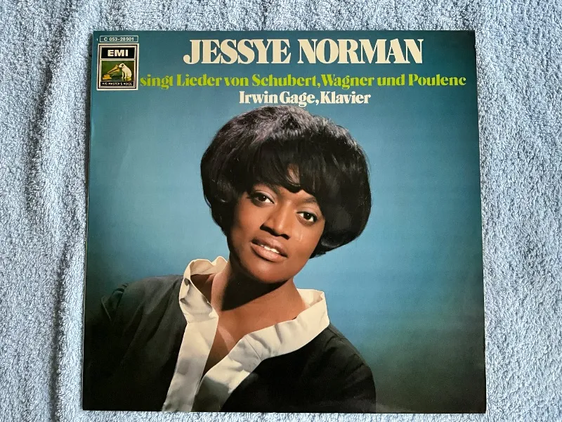 Jessye Norman singt Schubert Wagner Poulenc Vinyl LP EMI Klassik 1