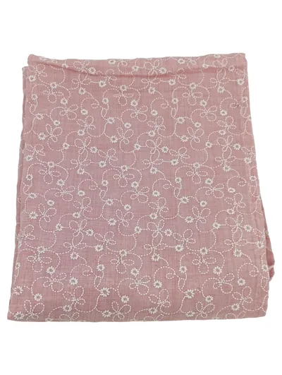 DEPOT Damen Tuch Schal Rosa Blumenmuster 199x42cm