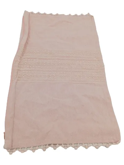 DEPOT Dekokissen Bezug Rosa Romantisch Spitze 49x29.5 cm Baumwolle