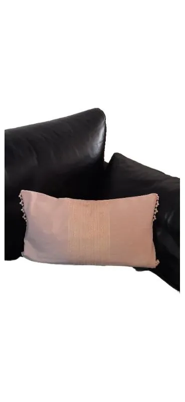 DEPOT Dekokissen Bezug Rosa Romantisch Spitze 49x29.5 cm Baumwolle