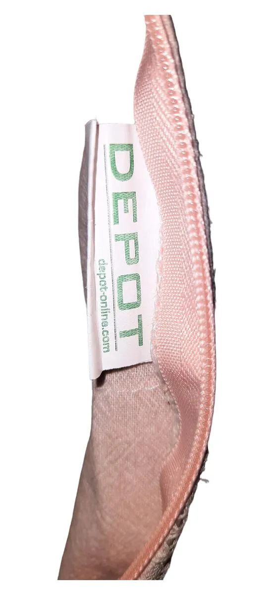 DEPOT Dekokissen Bezug Rosa Romantisch Spitze 49x29.5 cm Baumwolle 3