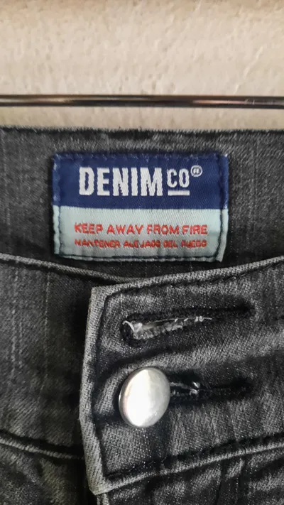 Denim Co. Damen Jeans Slim Fit Grau Größe 34 W26 Stretch NEU
